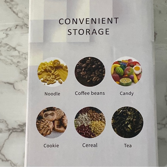 Glass Food Storage Jar With Bamboo Lid 10 oz included labels and marker airtight - Picture 3 of 5